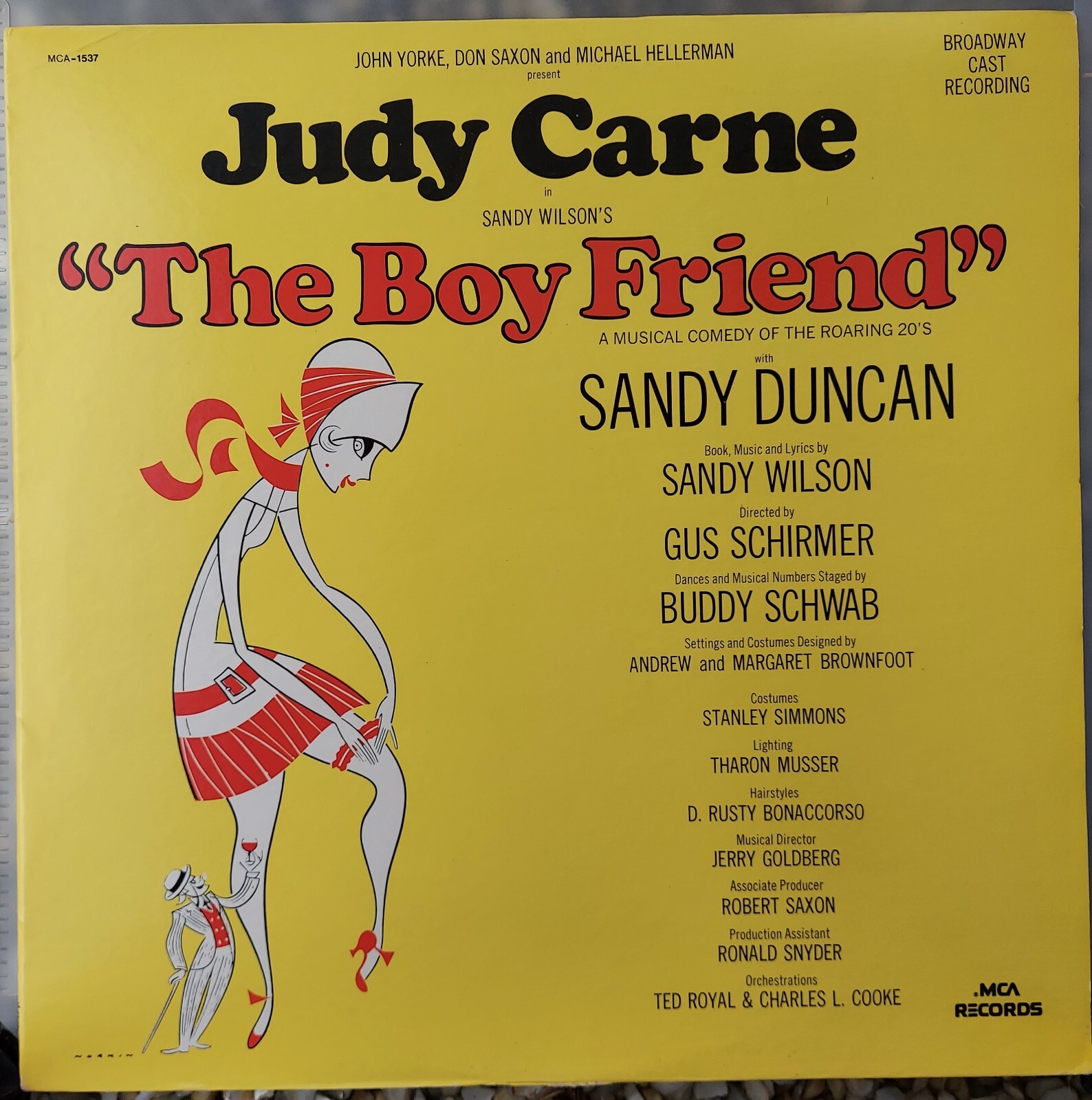 Judy Carne, The Boyfriend Musical Comedy Soundtrack, Vinyl LP, VG+