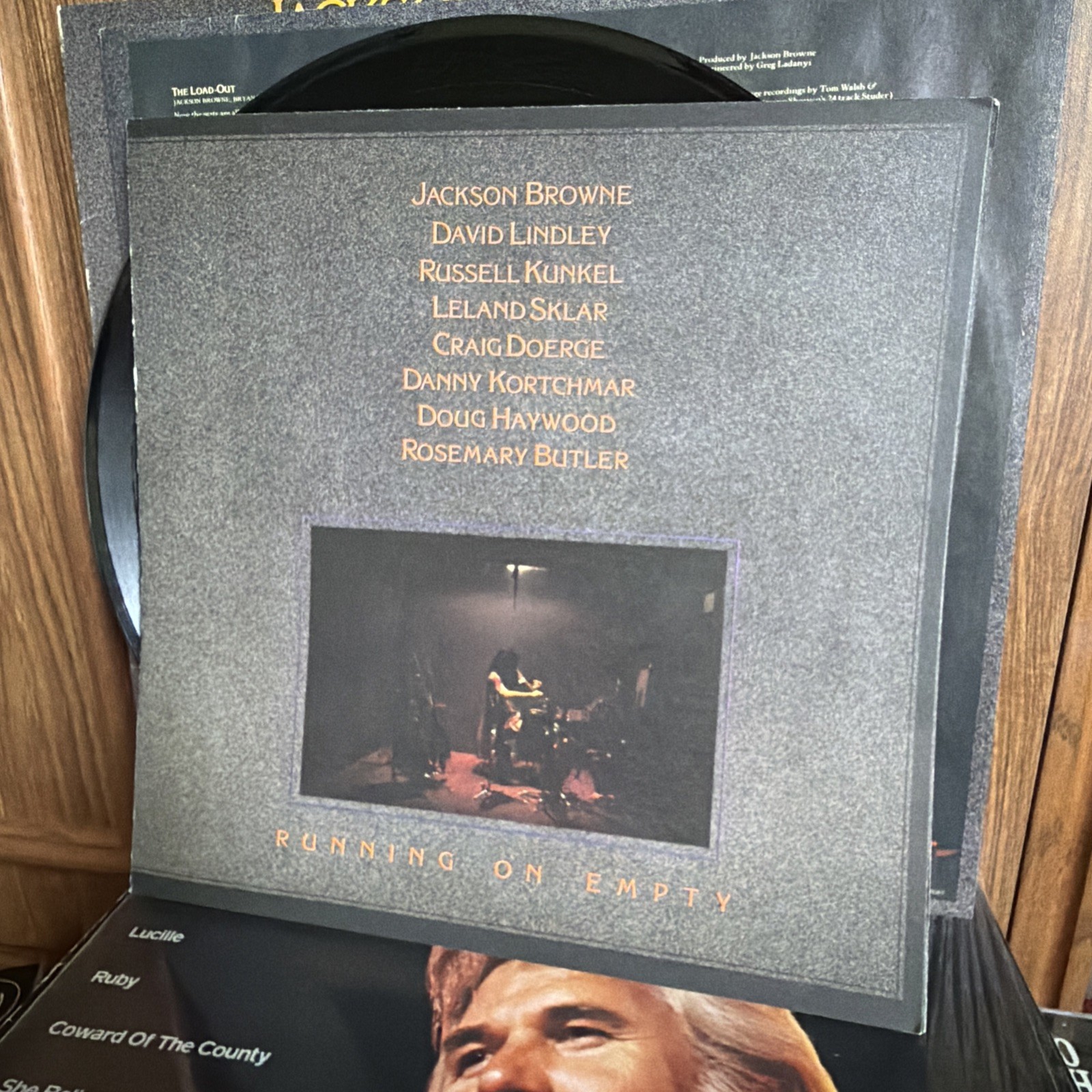 Jackson Browne Running on Empty LP Asylum 6E-113 1977 1st PR EX/EX OIS