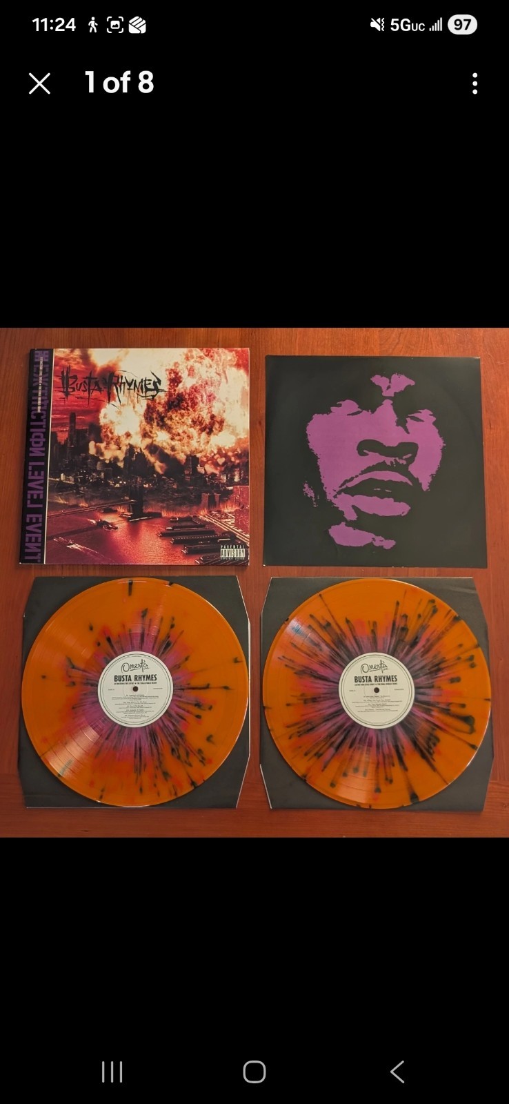 Busta Rhymes Extinction Level Event 2LP Ltd #92/300 Splatter Vinyl (2017) LE
