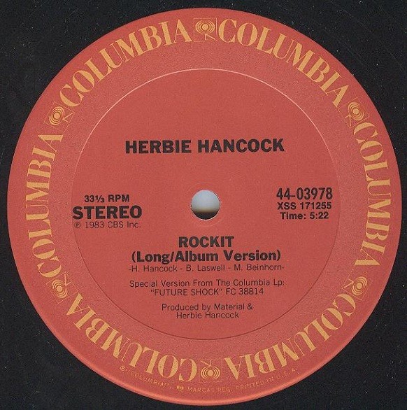 Herbie Hancock – Rockit (Extended Dance Version) 1983 12″, Single, Pit Columbia