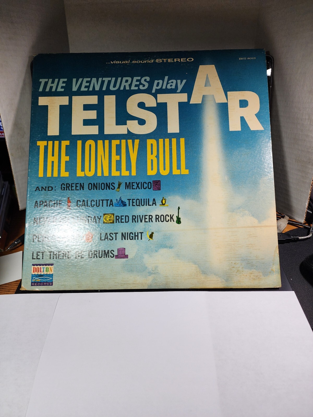 THE VENTURES THE VENTURES PLAY TELSTAR BST-8019 1962 GOOD R64