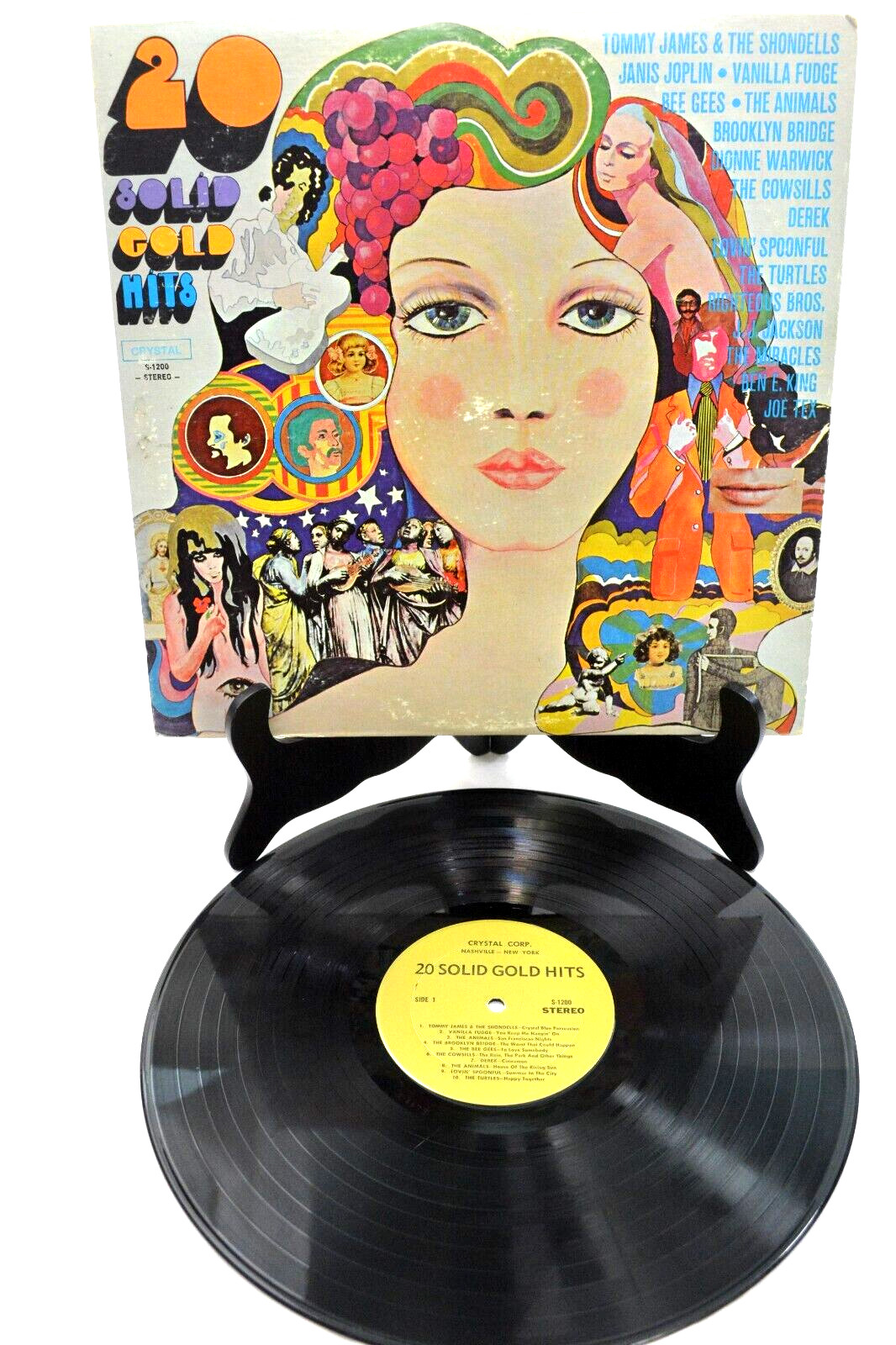 20 Solid Gold Hits Rock Various Artist 1969 Crystal Records S-1200 Vinyl Record
