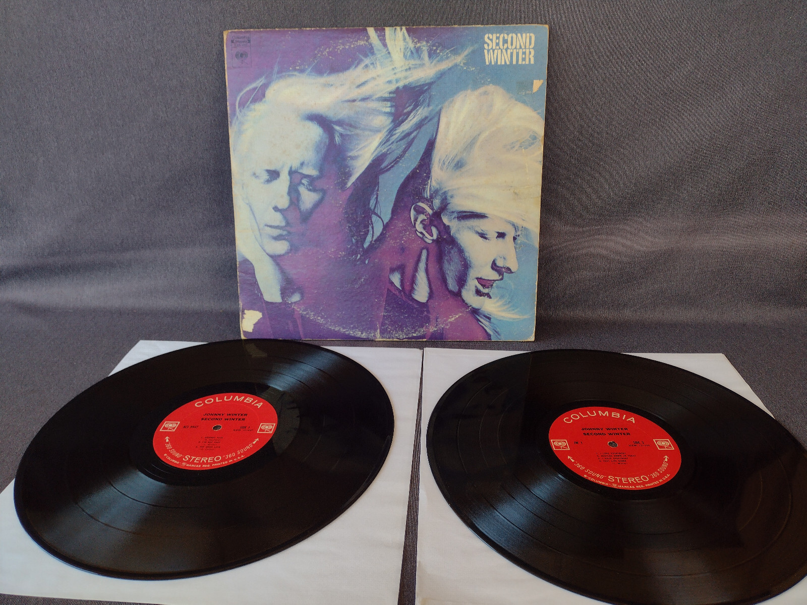 JOHNNY WINTER Gatefold SECOND WINTER , Blank Label – Columbia KCS 9947