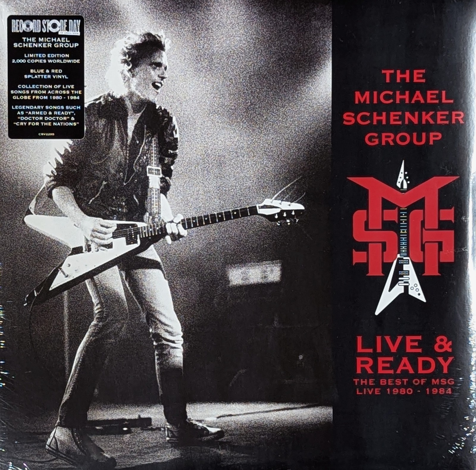 MICHAEL SCHENKER GROUP Best of Live MSG 1980-1984 Blue & Red Splatter Vinyl RSD