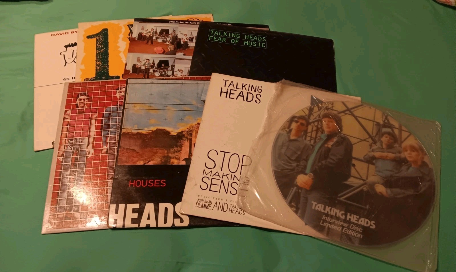 Robert Rauschenberg Ltd Ed Talking Heads Speaking in Tongues Clear Vinyl 1983