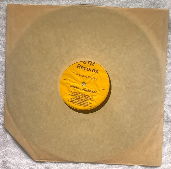 STEVE MITCHELL THE SINGING COWBOY “…12 Western Songs” ’82 AUTOGRAPHED! VG+!!!