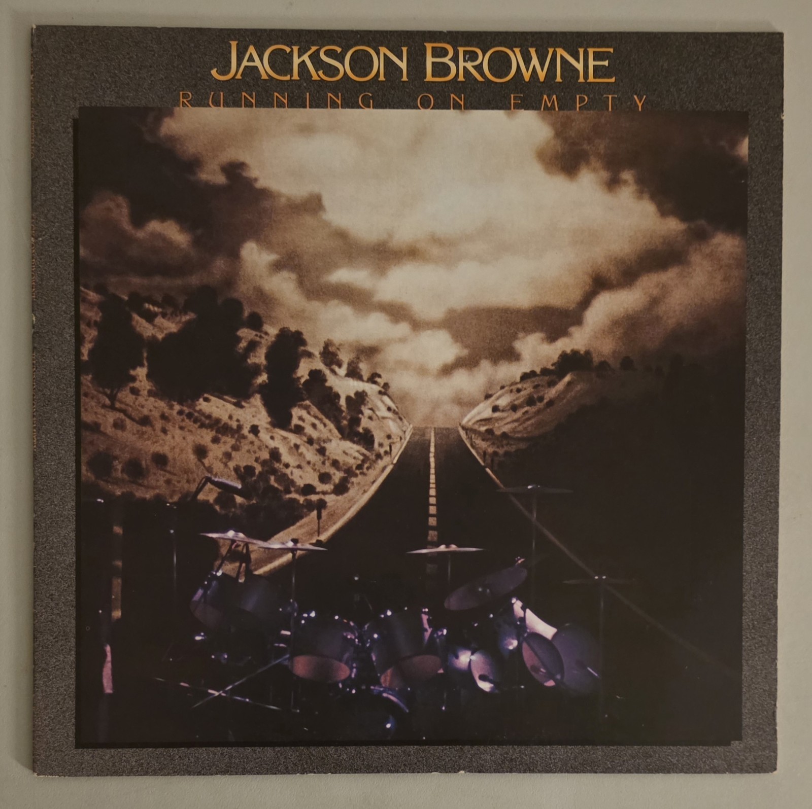 Jackson Browne Running On Empty Vintage Vinyl LP Record VG+ W/ Booklet, Insert