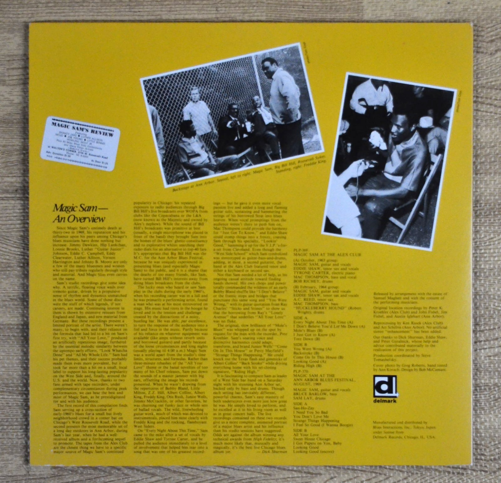 Magic Sam / Magic Sam Live Vinyl 12″ JAPAN 2LP w/OBI Delmark PLP-369/370