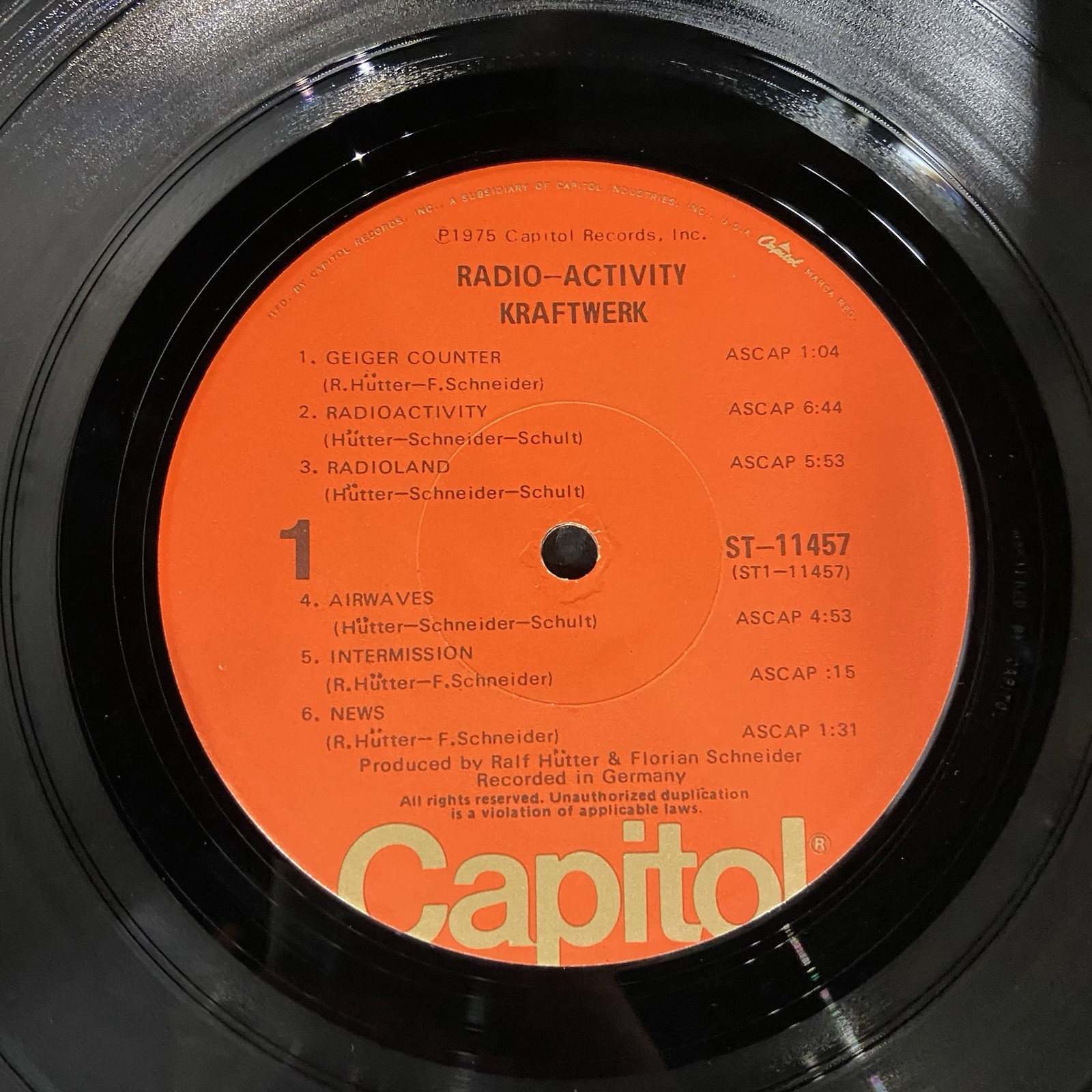 Kraftwerk – Radio-activity – vinyl album – VG++
