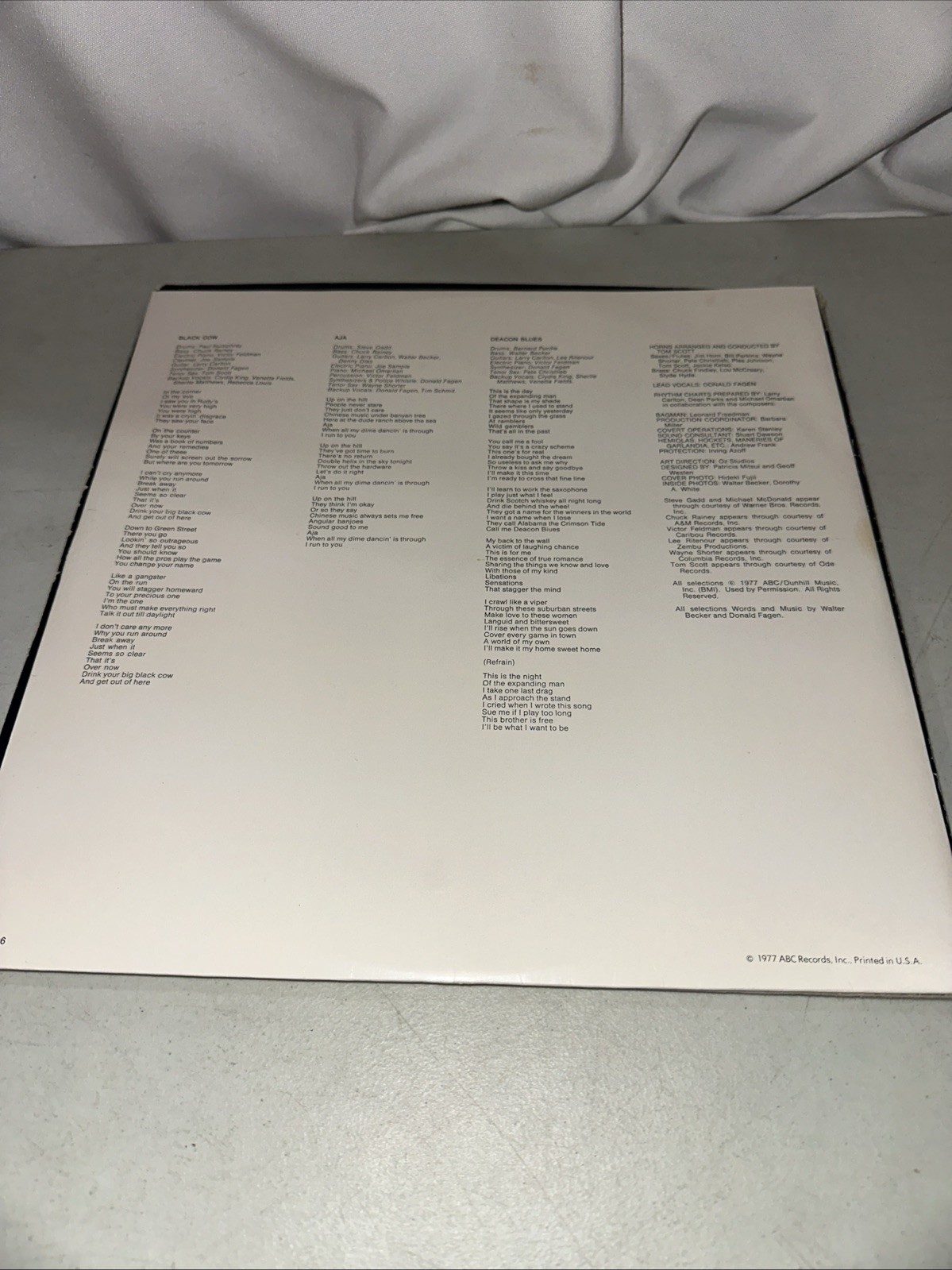 Steely Dan Aja Vinyl LP 1977 ABC Records First Press