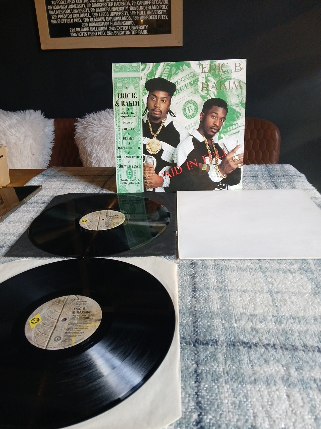 Eric B & Rakim Paid In Full + EP UK 2-LP vinyl set 1987 Excellent Condition.