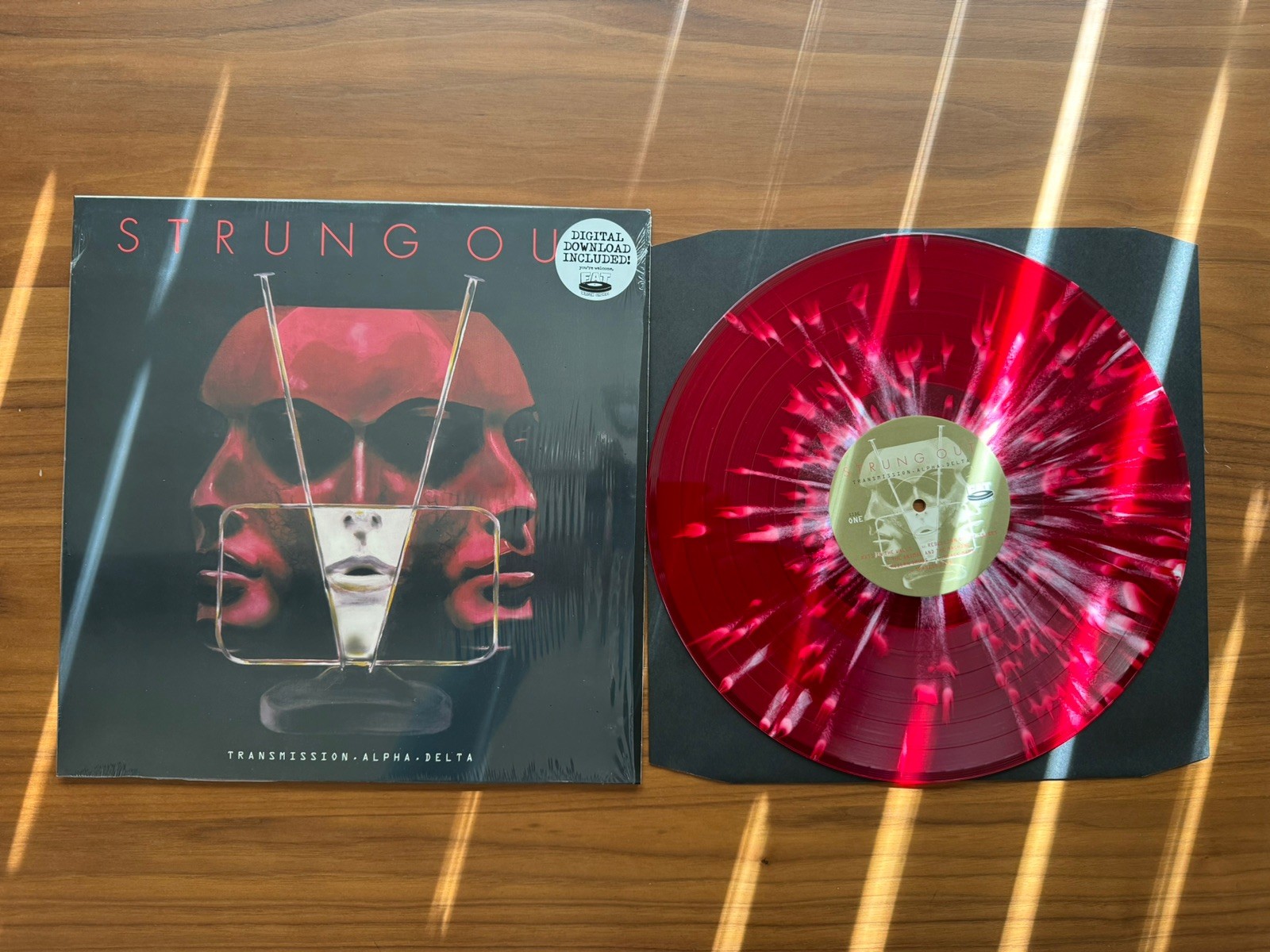 UNPLAYED STRUNG OUT Transmission Alpha Delta SPLATTER LP_nofx afi rancid