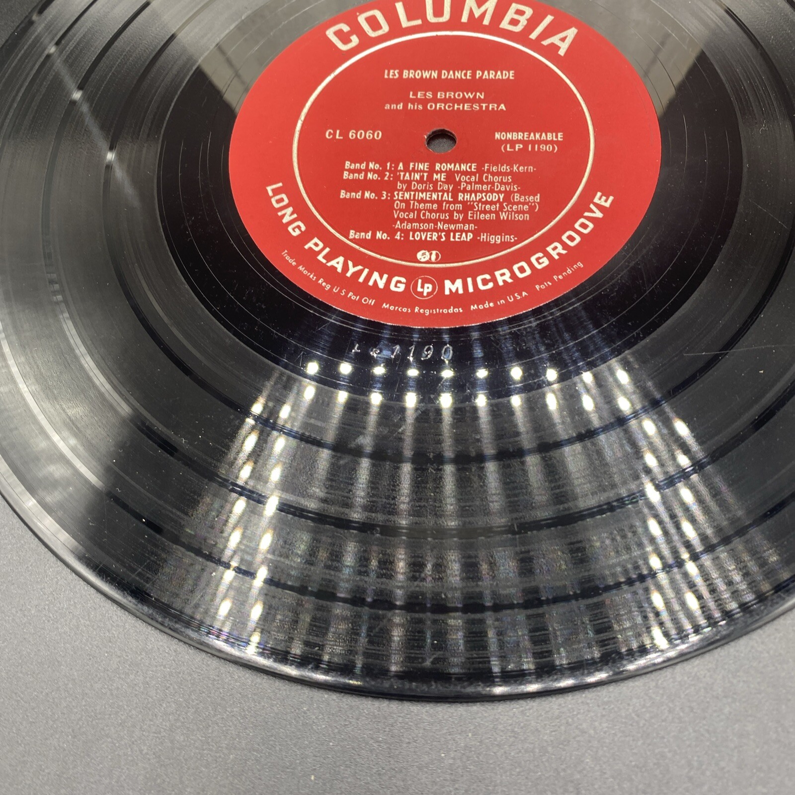 Les Brown & Orchestra, Dance Parade 10″ MONO 1949 JAZZ 33RPM VINYL & COVER (VG)