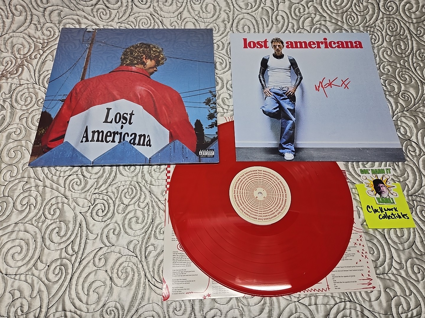 MGK/Machine Gun Kelly Lost Americana Red Vinyl + SIGNED artcard