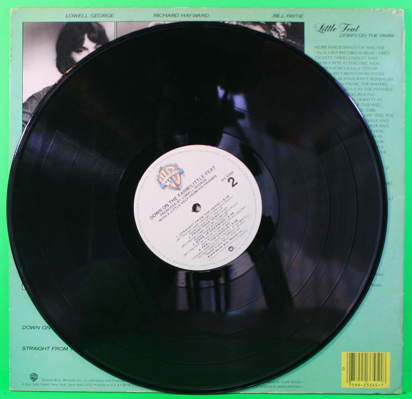 Little Feat Down on the Farm LP 1979 [Warner Bros. HS 3345]