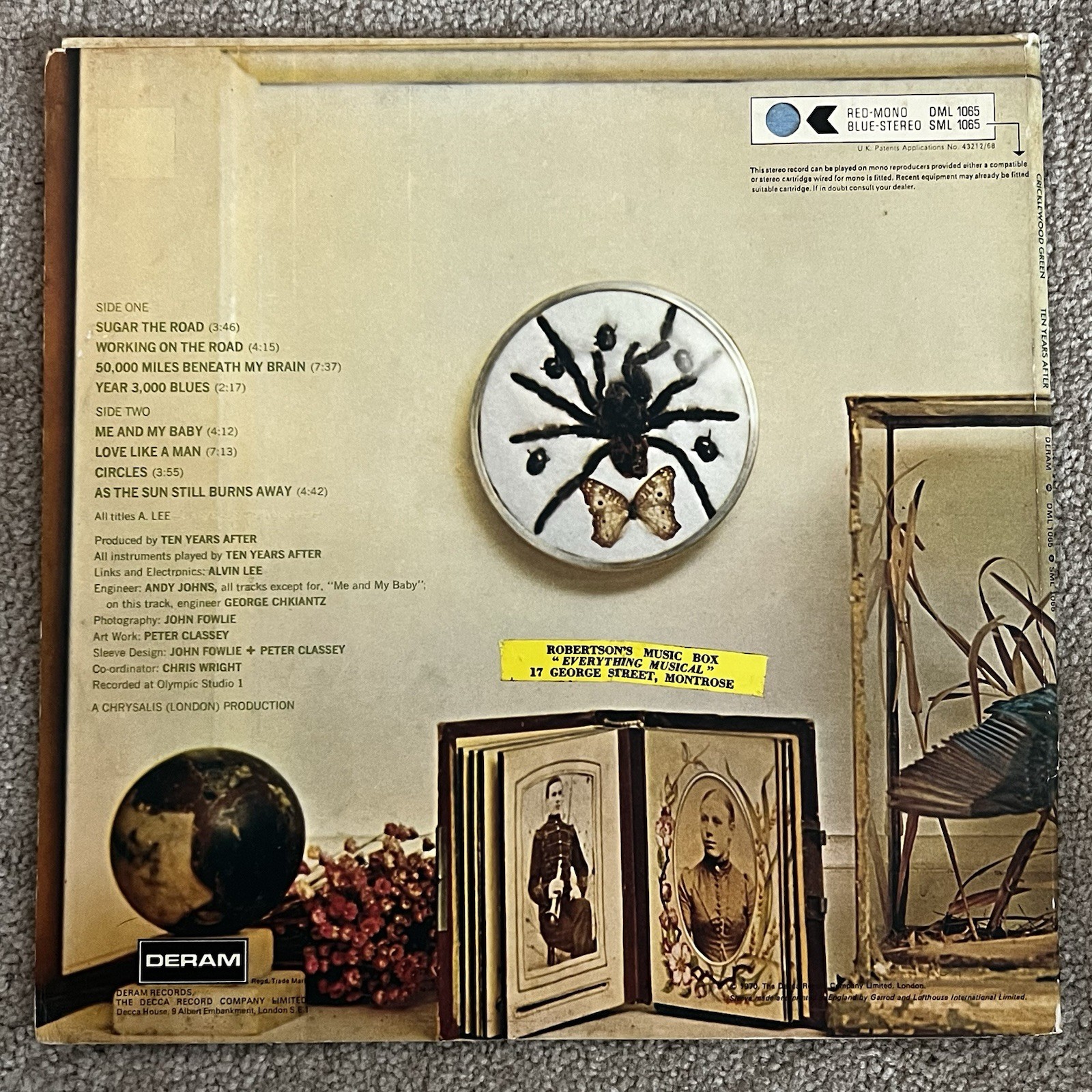 LP VINYL TEN YEARS AFTER CRICKLEWOOD GREEN UK 1ST STEREO PRESS Ultrasonic Clean