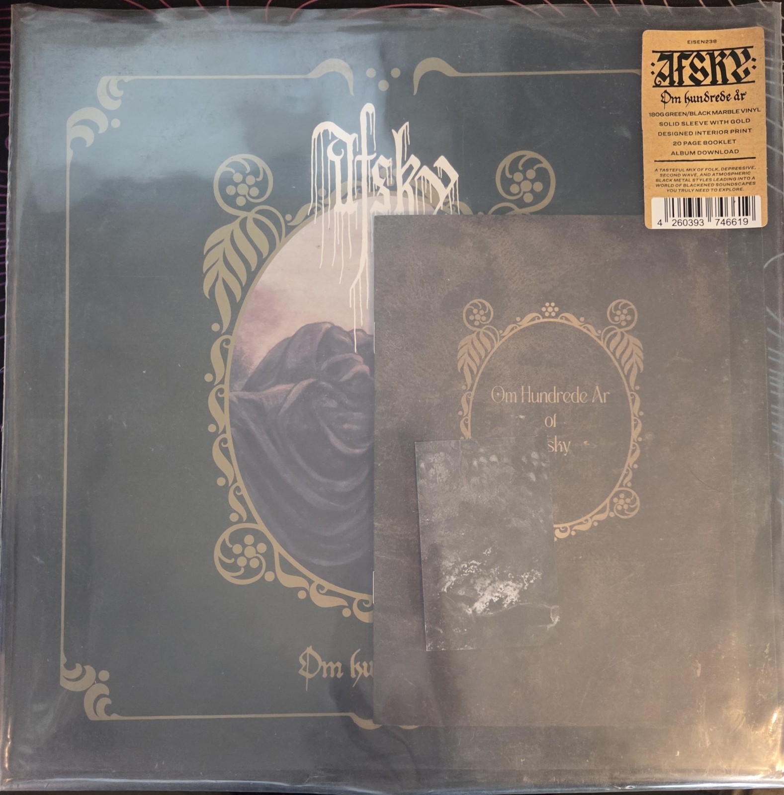 Om Hundrede Ar-180gm Green Marble Vinyl by Afsky – Green/Black Marble – Reissue