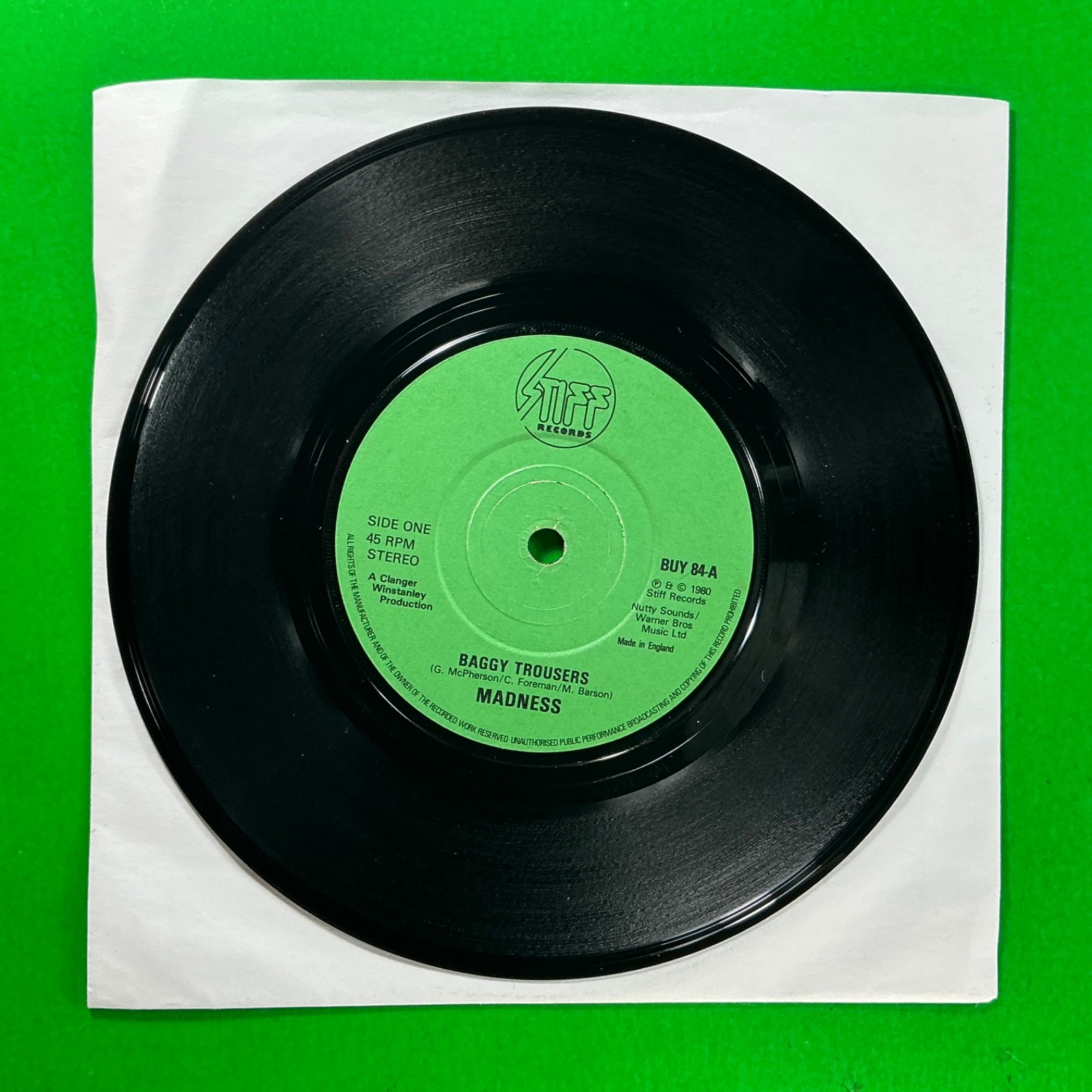 Madness, Baggy Trousers, 7″ Vinyl Single Record