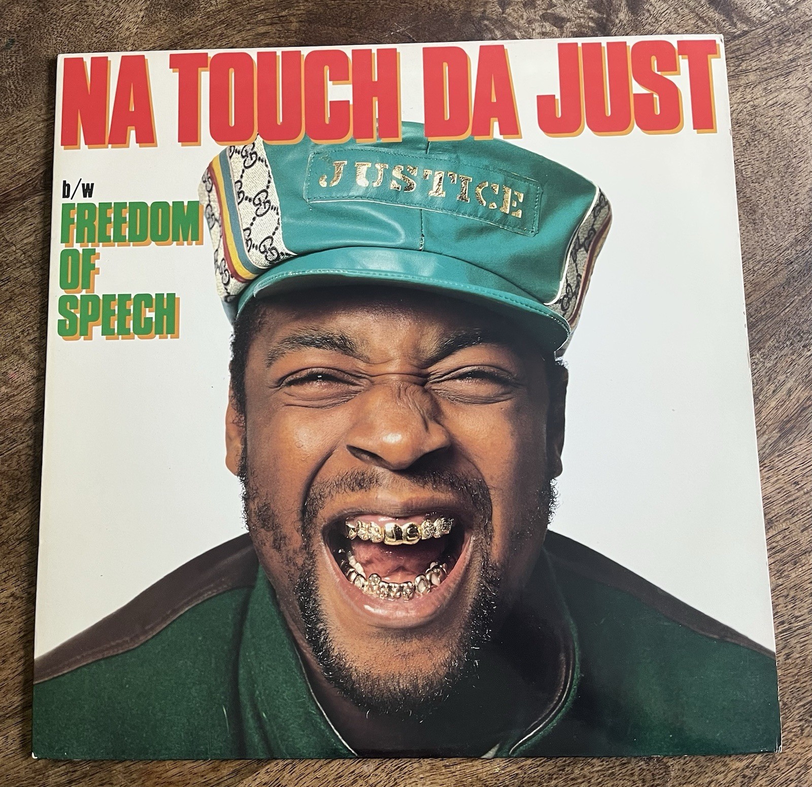 Just-Ice Na Touch Da Just/Freedom Of Speech ’88 12″ Vinyl Rap Hip Hop Record