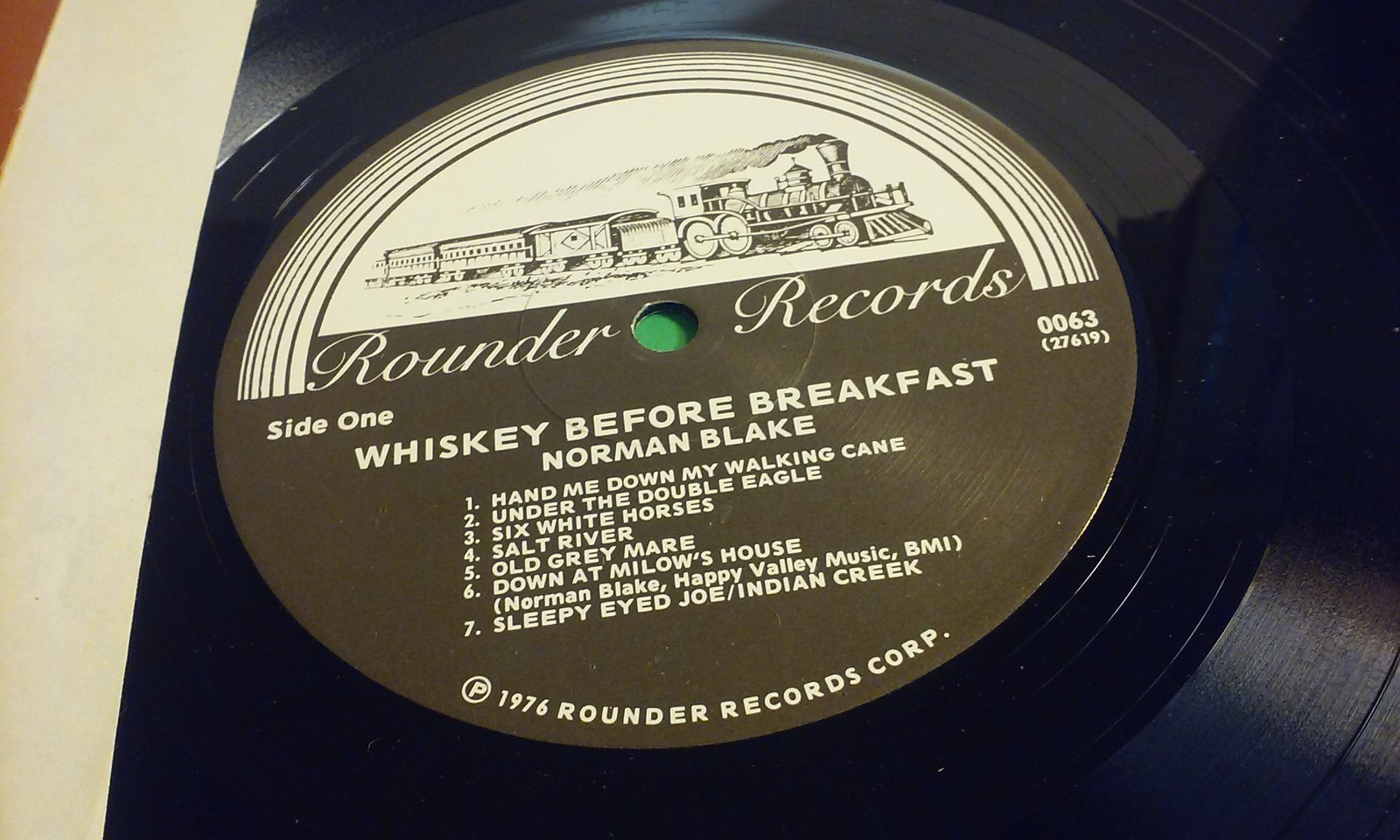 Norman Blake LP/ Whiskey Before Breakfast 1976 Rounder 0068 VG+ Vinyl & VG Cover