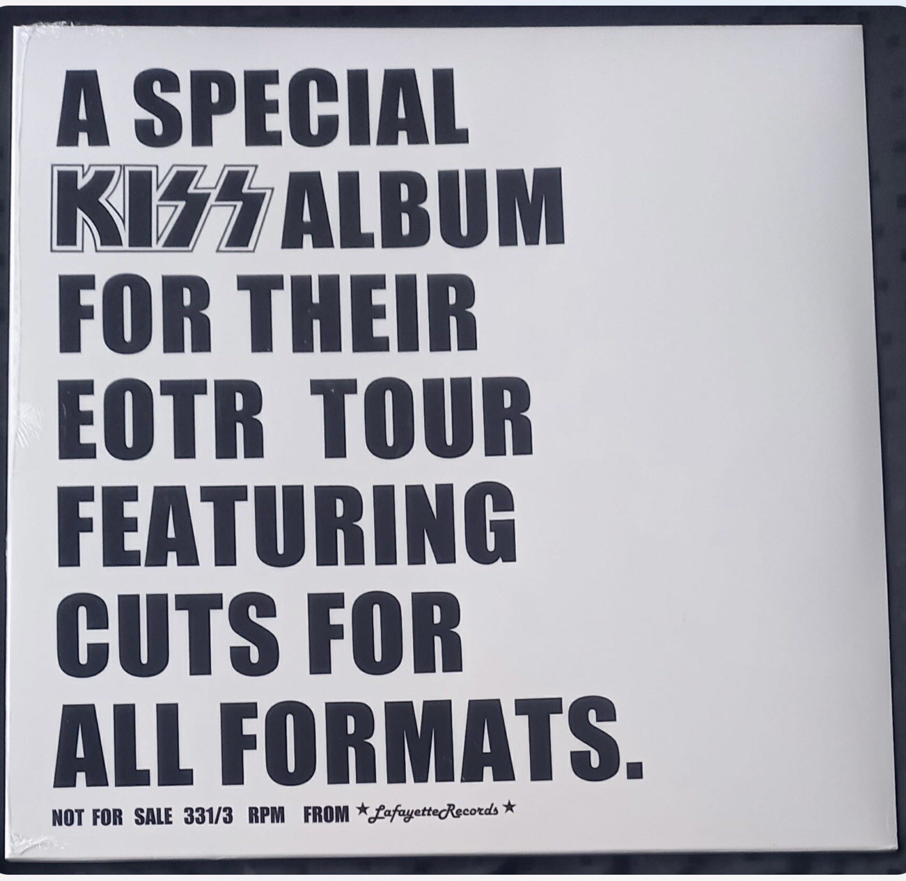 Kiss A Special Kiss Album For Their Eotr Tour,Blue Vinyl Limited Edition Rare
