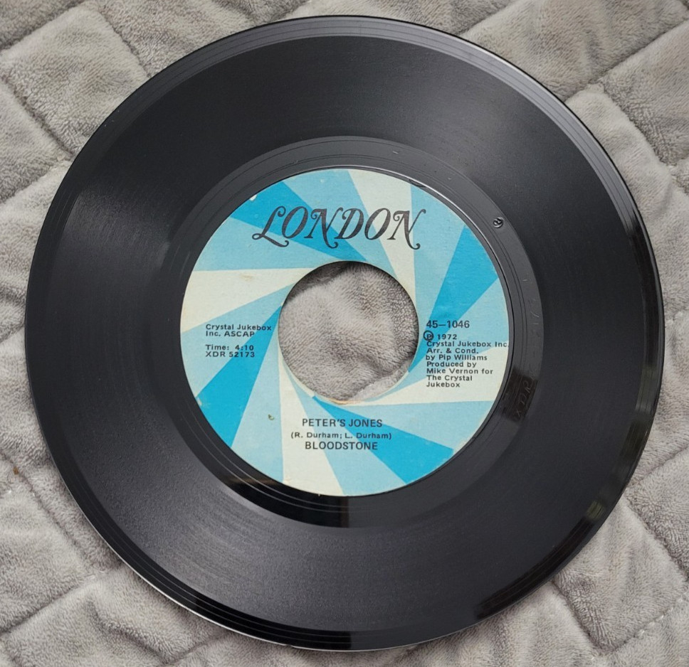 1972 BLOODSTONE Natural High & Peter’s Jones LONDON RECORDS 45-1046 45rpm