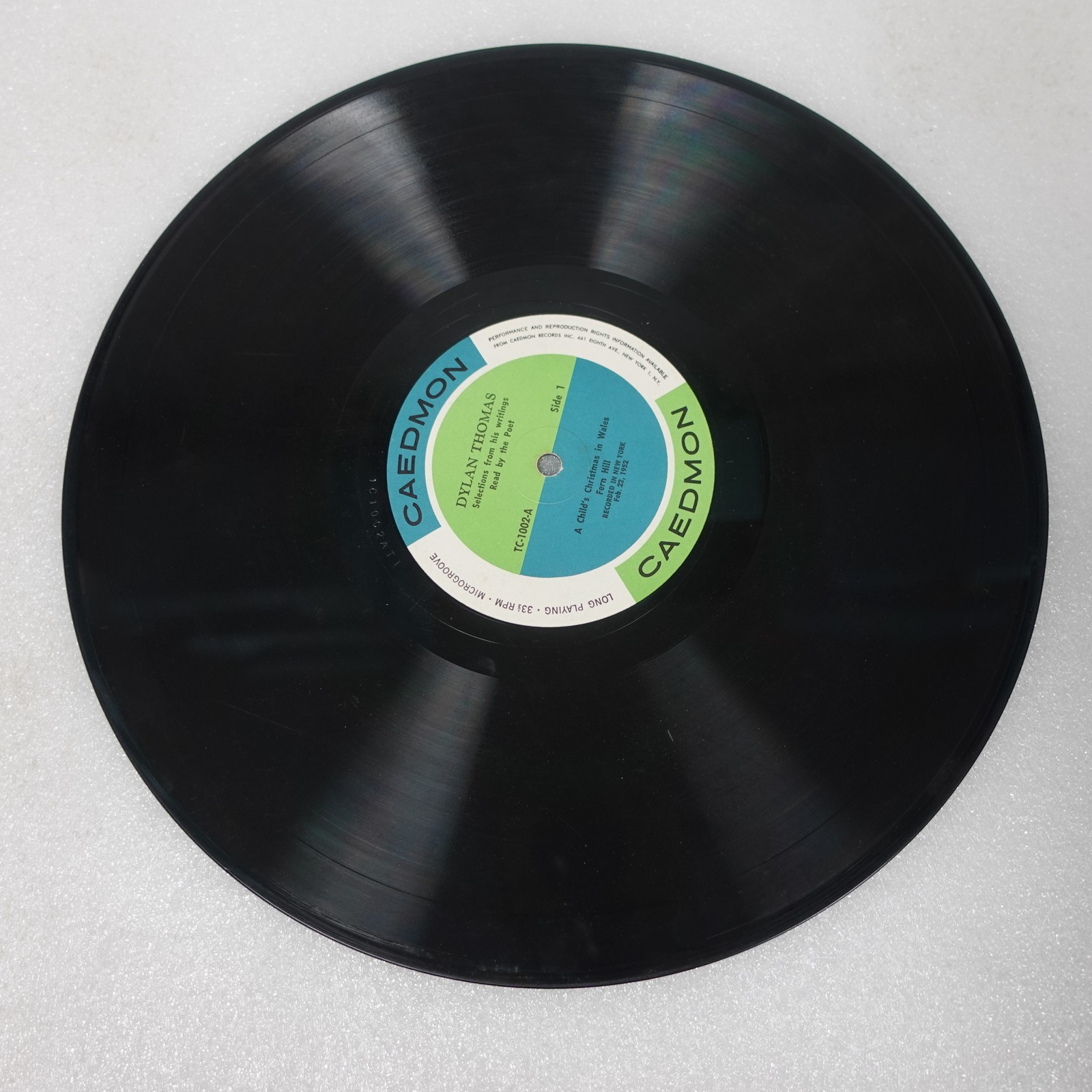 Dylan Thomas Reading Volume 1 LP Vinyl Album Record Non-Music