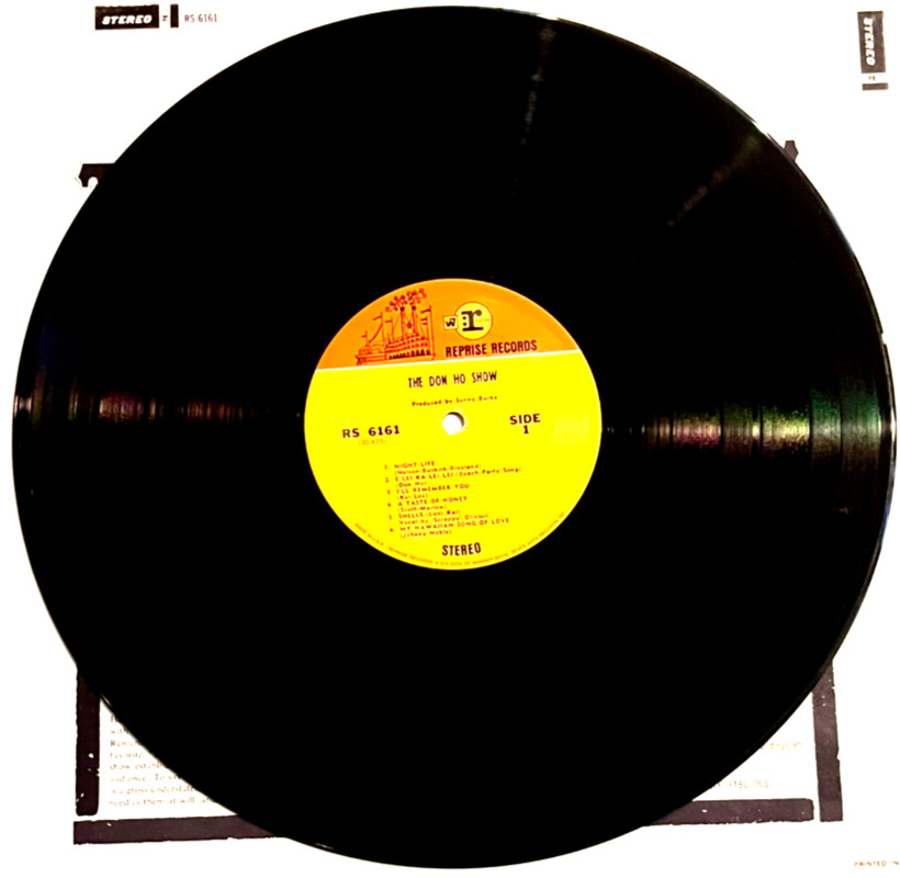 Don Ho – The Don Ho Show! ‘Live from Hawaii – Reprise Records RS-6161 – 12″ LP