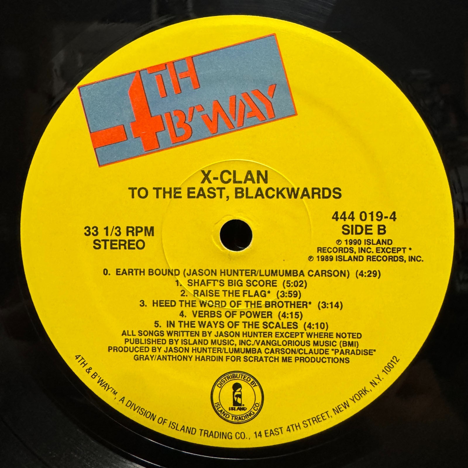 X-CLAN – TO THE EAST, BLACKWARDS (VINYL LP) 1990!! RARE!! PROFESSOR X + BRO J