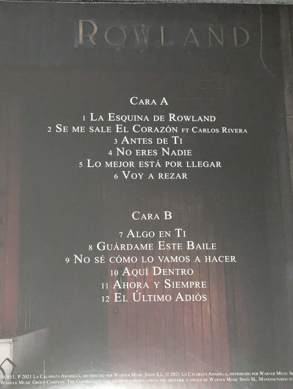 hombres g esquina de Rowland LP & CD