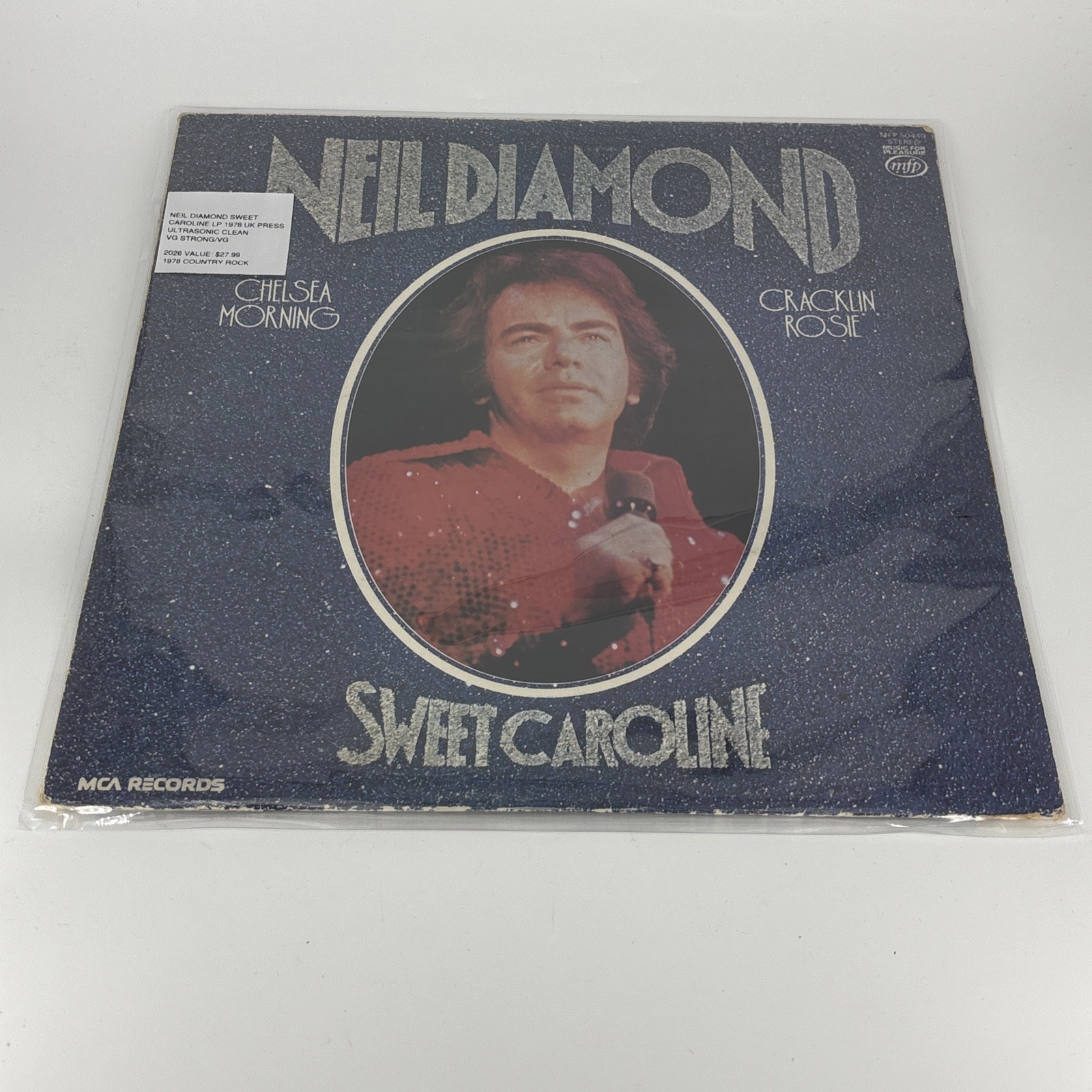 Neil Diamond Sweet Caroline Vinyl Lp 1978 UK Press Ultrasonic Clean VG STRONG/VG