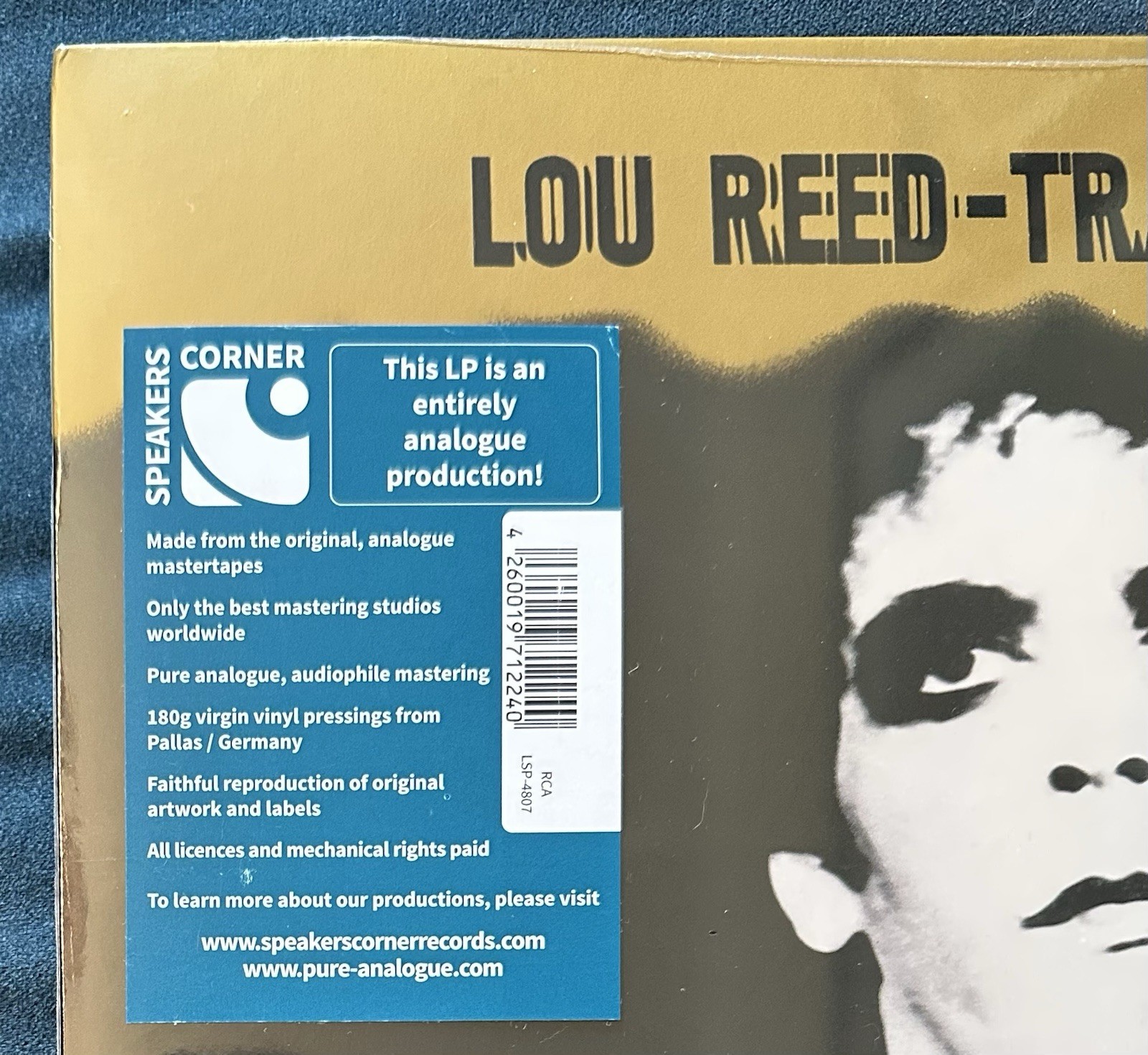 Lou Reed, Transformer [Speakers Corner Vinyl LP] SEALED
