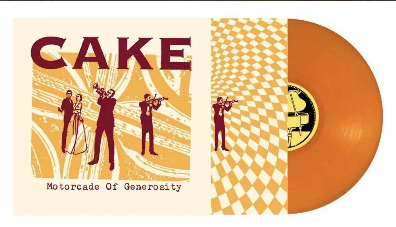 Cake ~ Motorcade of Generosity, Limited Clementine Vinyl Lp (New/Sealed)