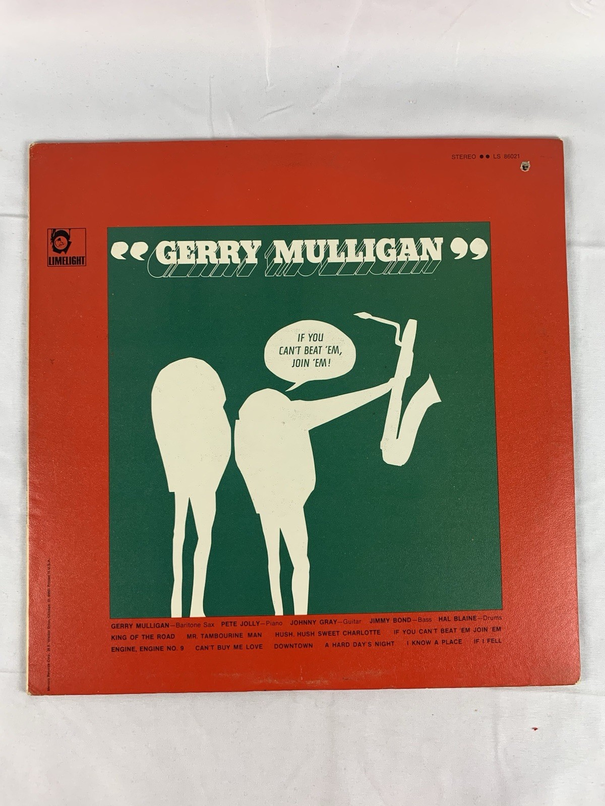 Gerry Mulligan “If You Can’t Beat ‘Em, Join ‘Em” 1965 Jazz LP, Nice EX!, Stereo