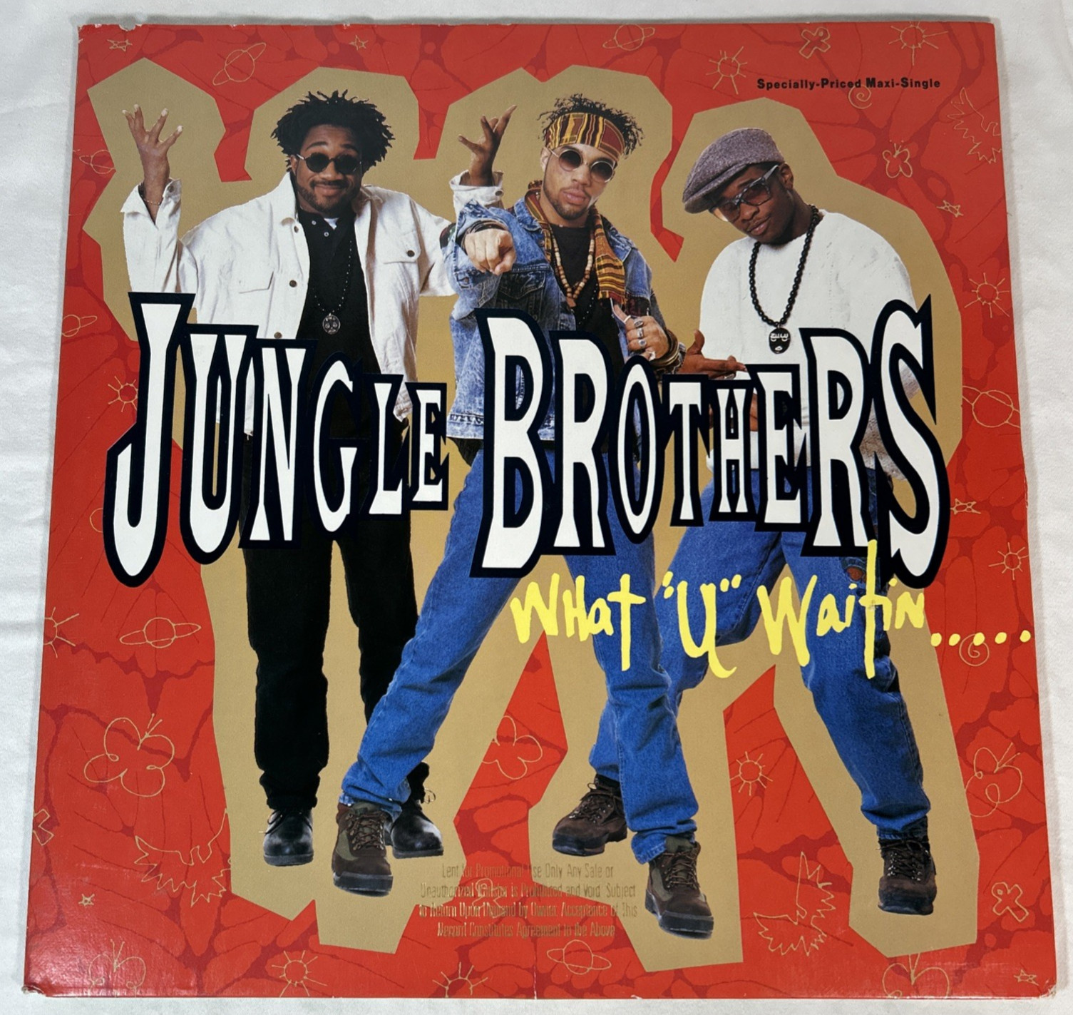 Jungle Brothers – What U Waitin 4 – 12″ Vinyl – 1990 Warner Bros. – Hip Hop