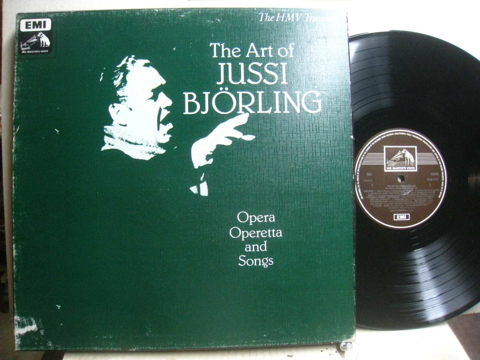 Jussi Bjorling, Art of, Opera Operetta and Song *EMI RLS 715 (3) mono