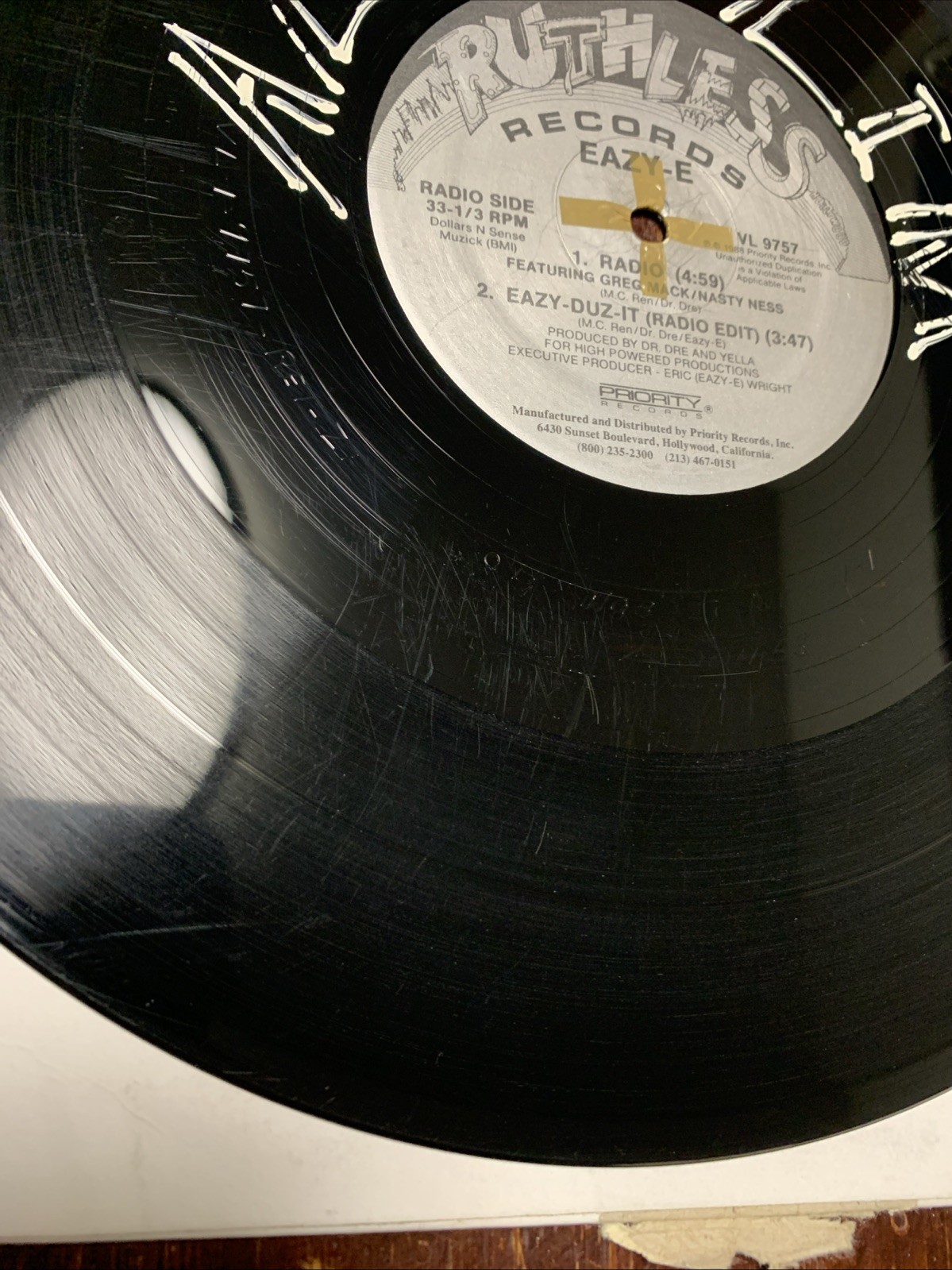 Eazy-E (Eazy-Duz-It) Original 12” Single Vinyl Record