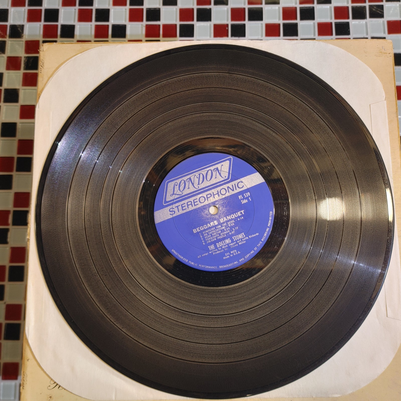 The Rolling Stones ~ Beggars Banquet ~ London PS 539 LP Stereo Vinyl Record