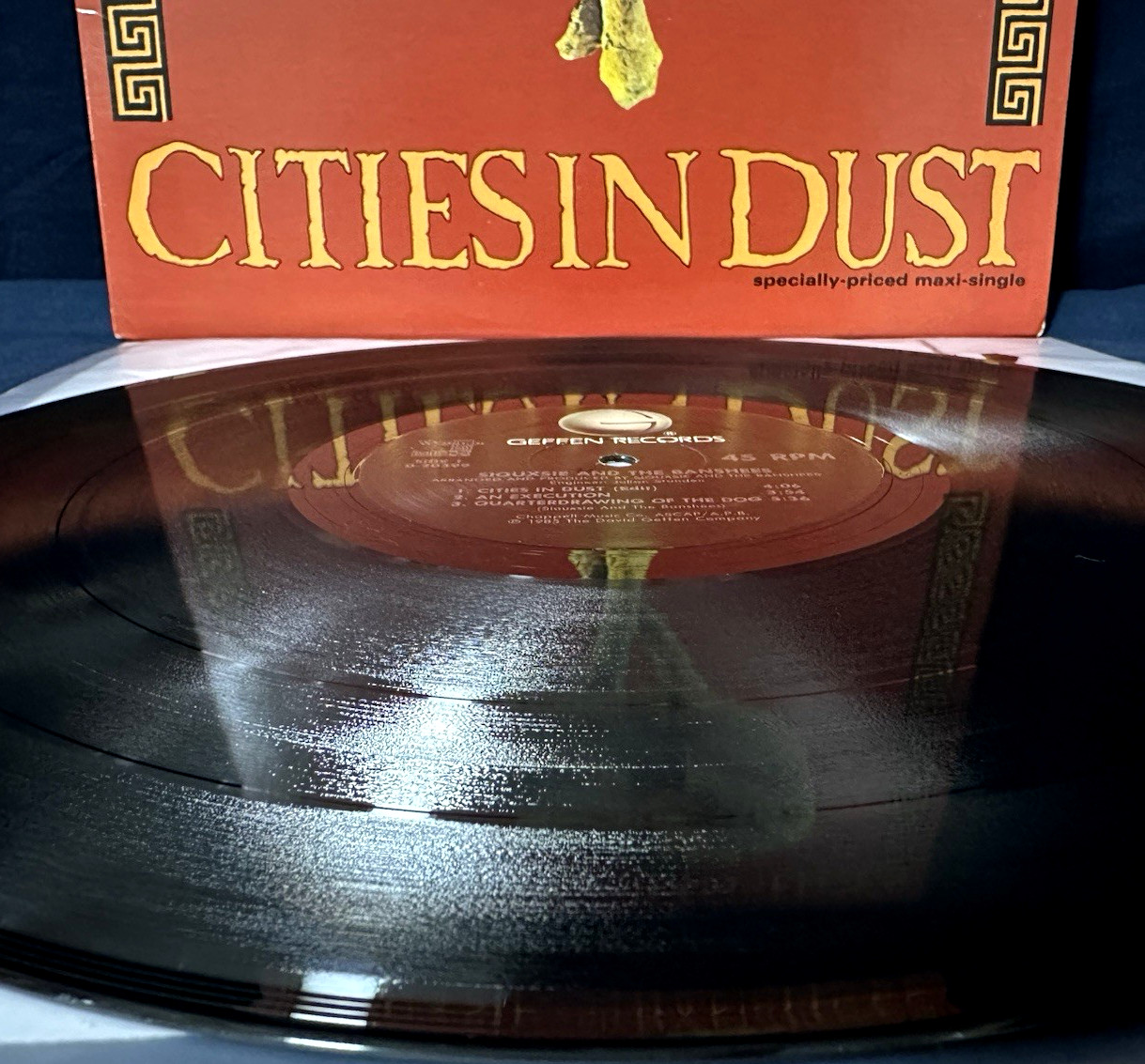 🔥SIOUXSIE AND THE BANSHEES “Cities In Dust” US PROMO 1st press 12″ 45 Goth Rock