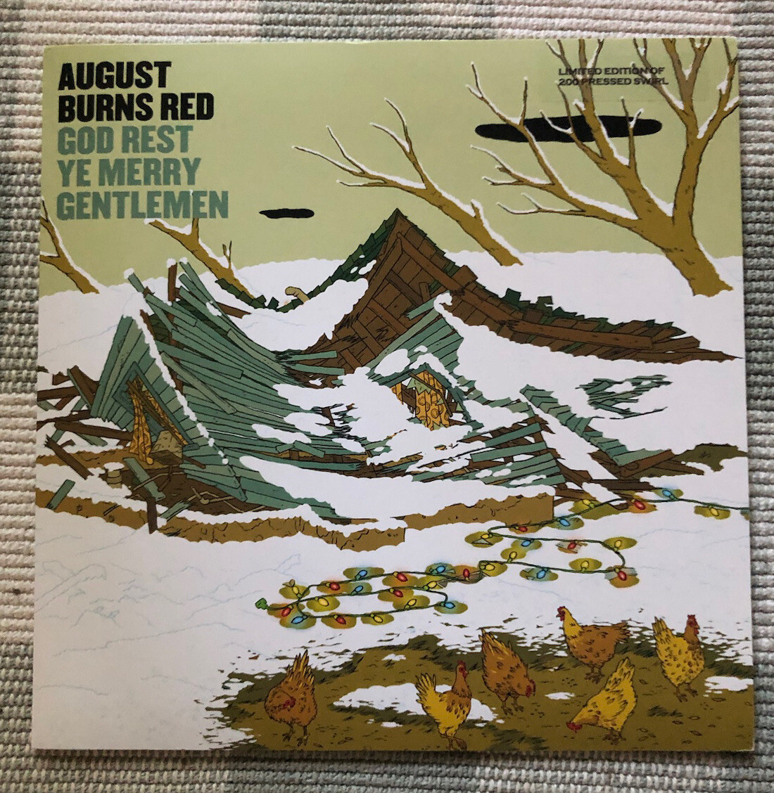 August Burns Red God Rest Ye Merry Gentlemen 7 Inch On Yellow Swirl Vinyl