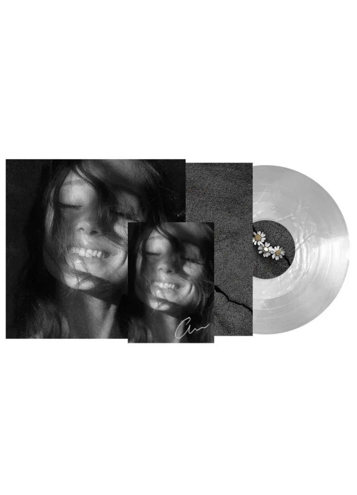 PRESALE Ariana Grande Petal Vinyl Translucent Pearly White LP SIGNED