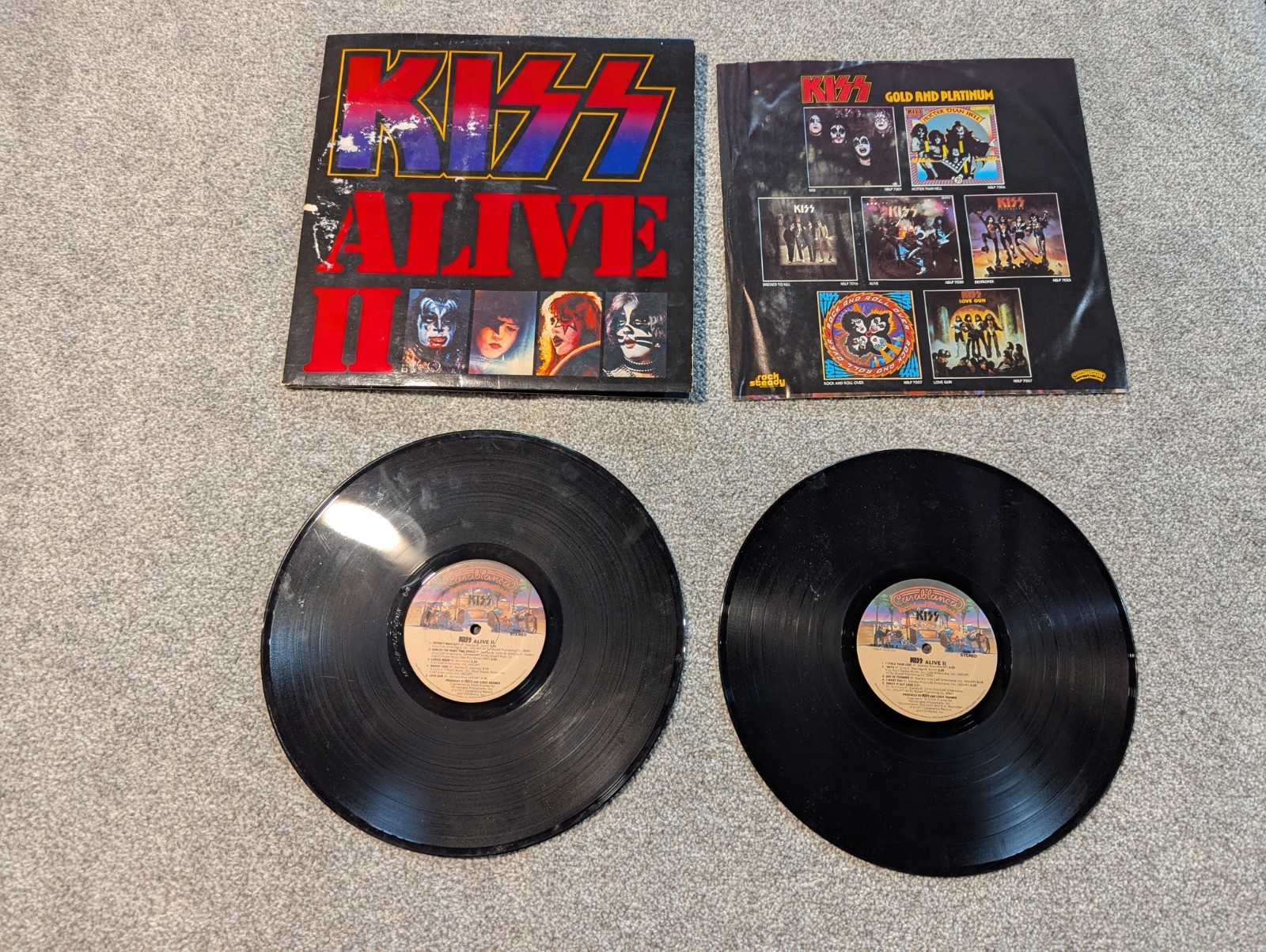 Kiss Alive II Vinyl Record Set Gatefold Casablanca 1977 Untested