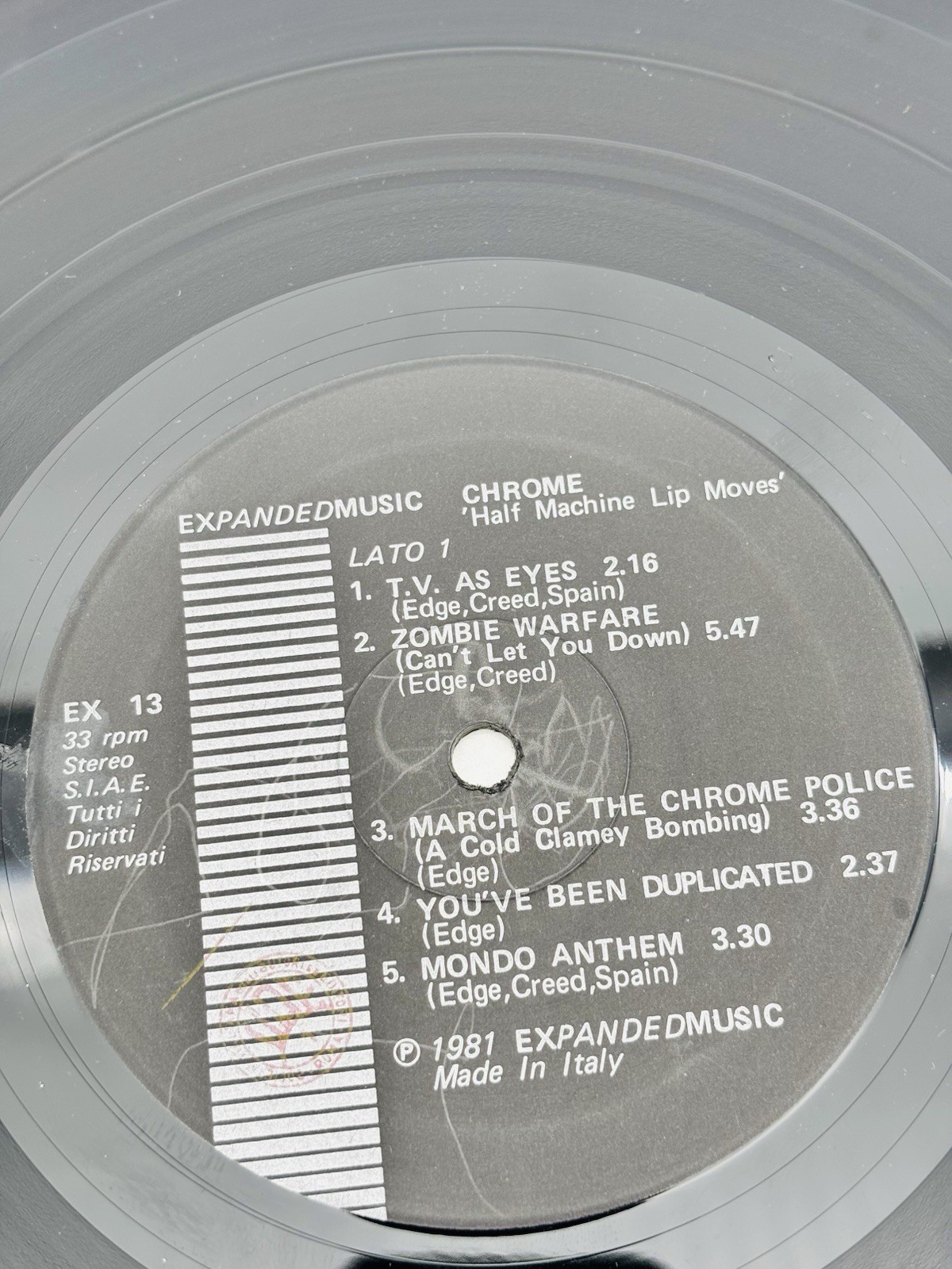 CHROME half machine lip moves SIREN 12″ LP 33 RPM 1979
