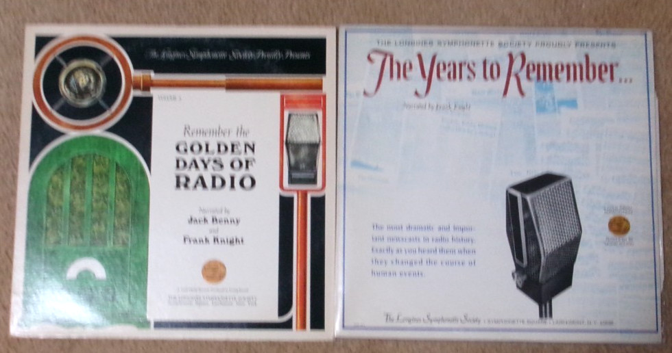 Lot of 2 Radio LP -Remember the Golden Days of Radio and The Years to Remember
