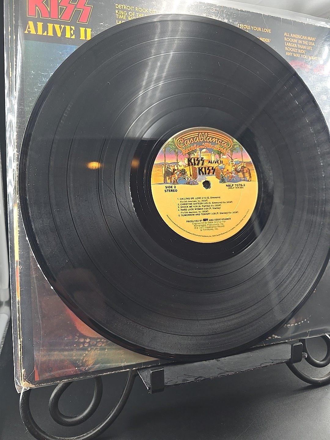 Kiss Alive II 1ST 1977 2LP NBLP 7076 Casablanca US Press G+/G+