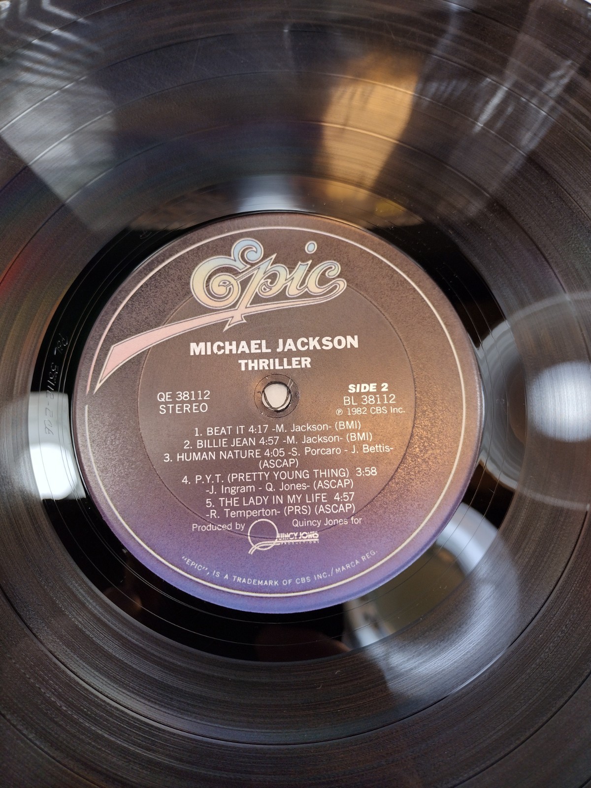 MICHAEL JACKSON Thriller EPIC LP VG gatefold SHRINK