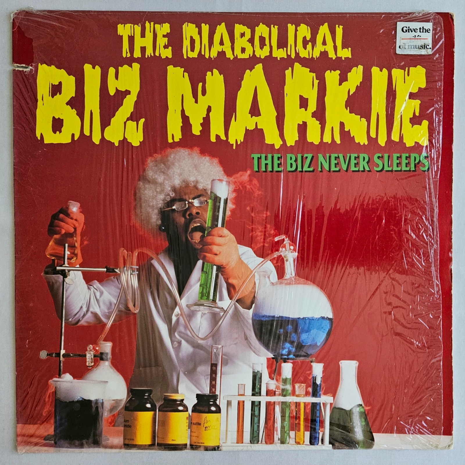 1989 – BIZ MARKIE – THE BIZ NEVER SLEEPS LP – COLD CHILLIN’ OG PRESS IN SHRINK