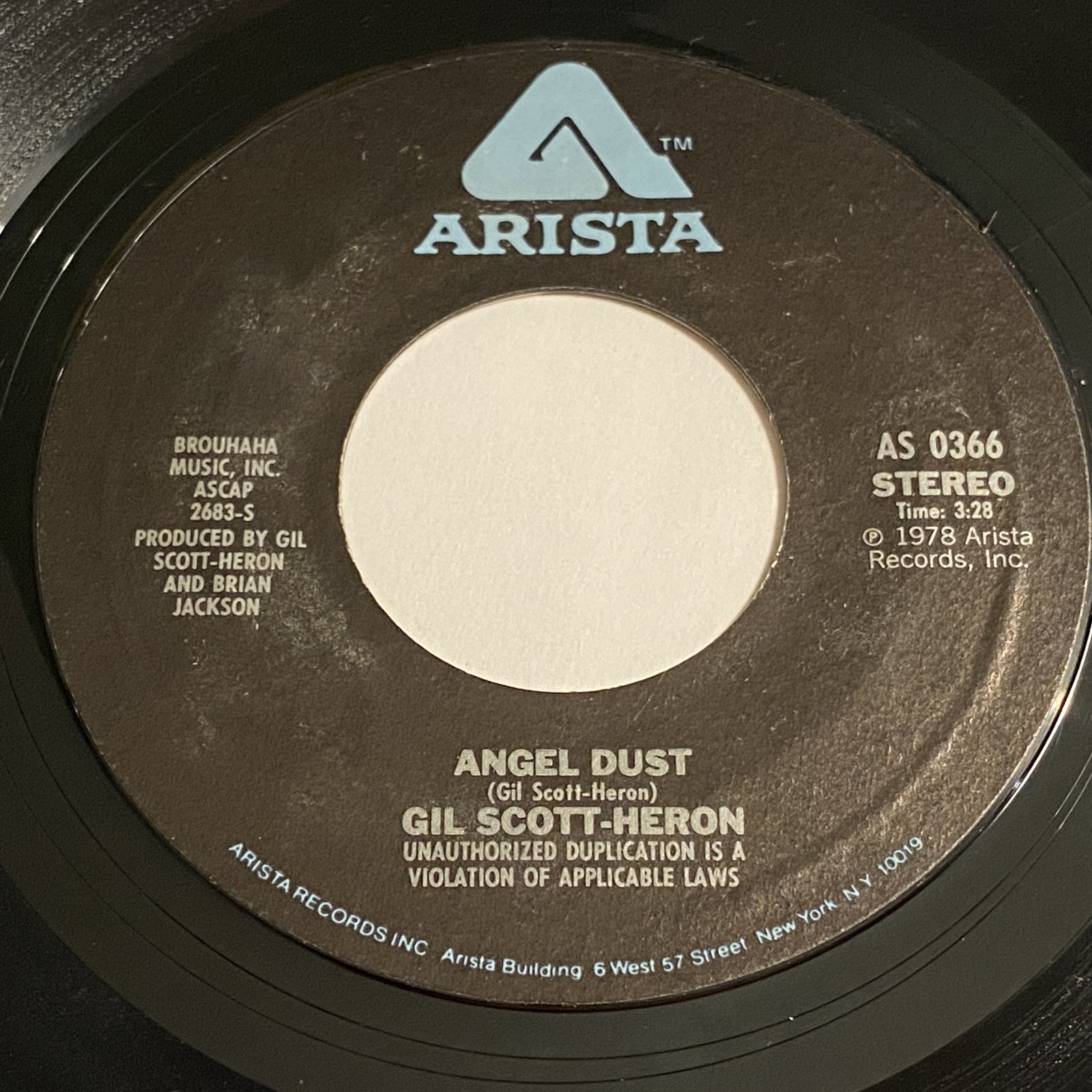 Gil Scott-Heron: Angel Dust / Third World 45 – Arista – Jazz Funk Soul