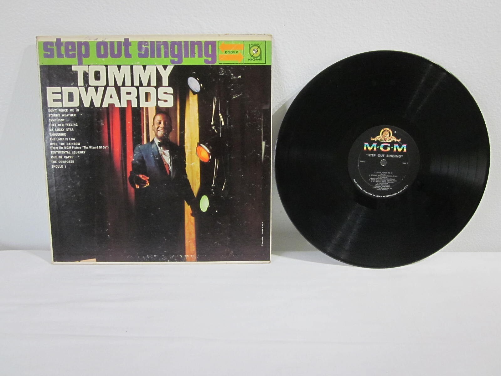 Tommy Edwards – Step Out Singing – Vinyl LP Record Album Mono – MGM – E382 1960