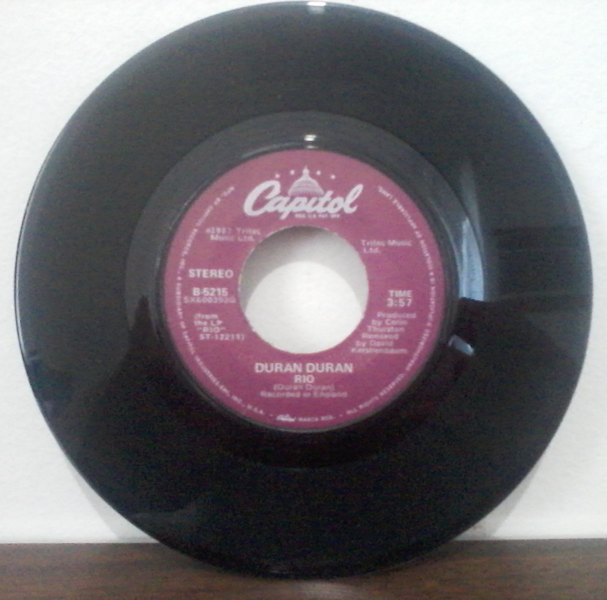 DURAN DURAN – Rio / Hold Back the Rain- Vinyl 45rpm 1982 Capitol B-5215